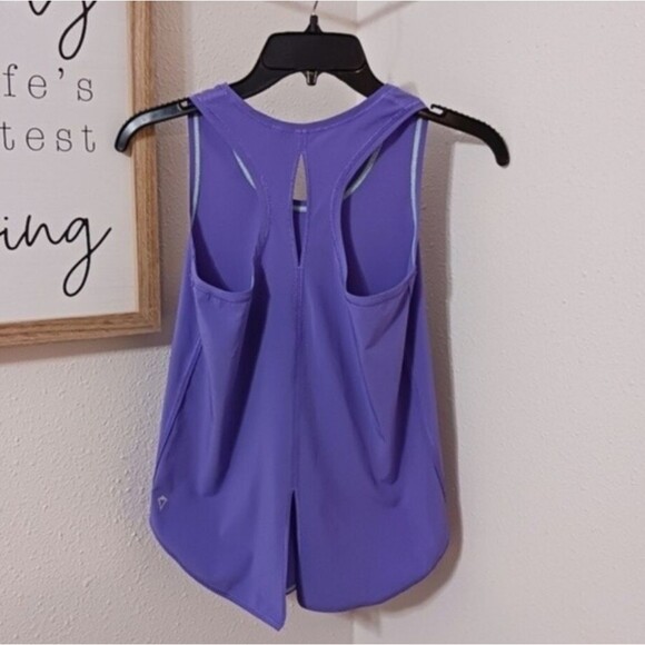 ivivva by Lululemon Racer Back Tank Top Purple Girls size 14 Athletic Shirt Logo - Picture 6 of 14